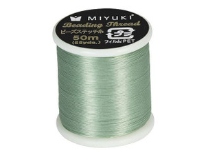 Miyuki Nylon Beading Thread B, Silver (50 meter spool)