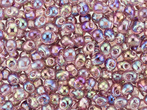 Brown Red Purple - Twister Beads - Glass Seed Beads - Blue Moon Beads