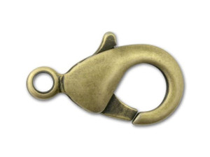 15x8mm Antique Brass-Plated Trigger Clasp 15x8mm Antique Brass-Plated Trigger Clasp