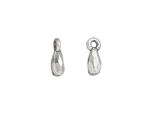Nunn Design Antique Silver-Plated Pewter Faceted Bead Drop Charm
