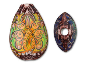 16x23mm Mirage Mood Fancy Flame Bead 16x23mm Mirage Mood Fancy Flame Bead