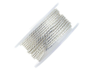 18-Gauge Silver Non-Tarnish Twisted Artistic Wire 2-Yard Spool 18-Gauge Silver Non-Tarnish Twisted Artistic Wire 2-Yard Spool
