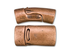 Regaliz 13x25mm Antique Copper-Plated Magnetic Clasp Set Regaliz 13x25mm Antique Copper-Plated Magnetic Clasp Set