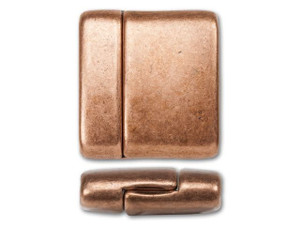 Regaliz 22 x 23mm Antique Copper-Plated Large Magnetic Clasp Set Regaliz 22 x 23mm Antique Copper-Plated Large Magnetic Clasp Set
