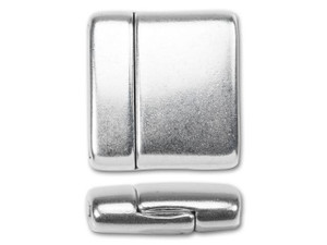 Regaliz 22 x 23mm Antique Silver-Plated Large Magnetic Clasp Set Regaliz 22 x 23mm Antique Silver-Plated Large Magnetic Clasp Set