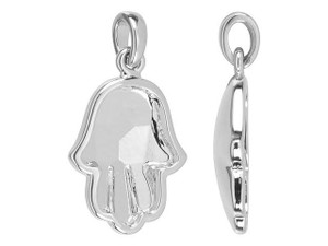Clearance - Was $9.99 - Rhodium-Plated Glue-In Charm Setting for 4778 18x13.7 Fancy Fatima Hand Stone Clearance - Was $9.99 - Rhodium-Plated Glue-In Charm Setting for 4778 18x13.7 Fancy Fatima Hand Stone