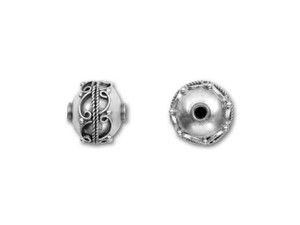 Granulated Bali Sterling Silver Rondelle Spacer Beads 4x7mm-4pc – 909beads