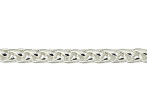 Silver-Plated Brass Braided Chain by the Foot Silver-Plated Brass Braided Chain by the Foot