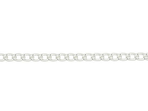 Silver-Plated Brass Thick Cable Chain Silver-Plated Brass Thick Cable Chain