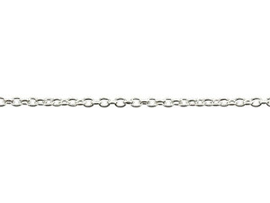 Silver-Plated Brass Tiny Cable Chain by the Foot Silver-Plated Brass Tiny Cable Chain by the Foot