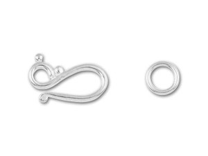60pcs 2 Colors S-Hook Necklace Clasp 304 Stainless Steel Chain Clasps Metal  S Hooks Clasps Connectors S-Shaped Hook for Necklace Bracelet Jewelry