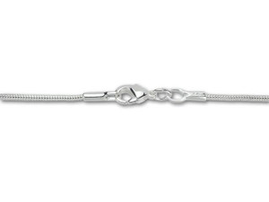 1mm Silver Snake Chain Necklace