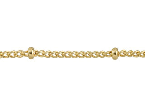 Small Gold-Plated Satellite Chain by the Foot Small Gold-Plated Satellite Chain by the Foot