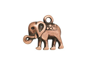 Antique Copper-Plated Tribal Elephant Charm Antique Copper-Plated Tribal Elephant Charm