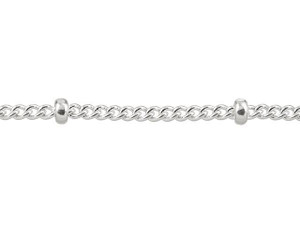 Small Silver-Plated Satellite Chain by the Foot Small Silver-Plated Satellite Chain by the Foot