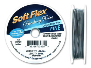 49 Strand Beading Wire Beadalon Filo A 7 Fili. 015 Mm. Diametro 30 Ft/Pkg-Bright Filo Per Gioielli