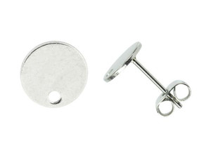 Stainless Steel 8mm Circle Post Earring (1 Pair) Stainless Steel 8mm Circle Post Earring (1 Pair)