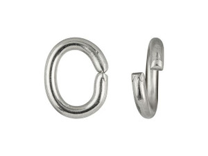 Bright Silver Heavy Duty Large Oval Jump Rings | TierraCast 17 Gauge (50  Pieces)