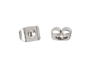 thumbnail interactive-video image 1 of 8x Solid 925 Sterling Silver Earring Backs / Clutches - 6.3x7mm #33532 1 of 2