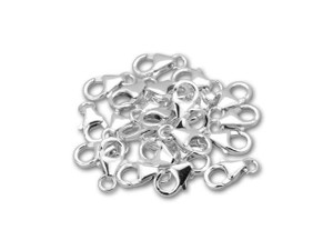 Alloy Silver Charm Clasp Round Size 10mm 24 Clasps Per Bag – CRC Beads