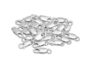 500 Lobster Clasps (12x6) Silver Plated Lobster Claw Clasps Jewelry Making  Findings