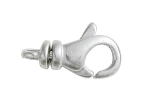 Lobster Clasps, Swivel Curved 16mm, Sterling Silver (1 Piece)
