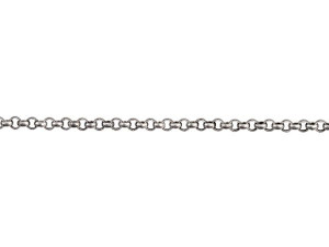 1mm Antique Silver-Plated Brass Delicate Rolo Chain by the Foot 1mm Antique Silver-Plated Brass Delicate Rolo Chain by the Foot