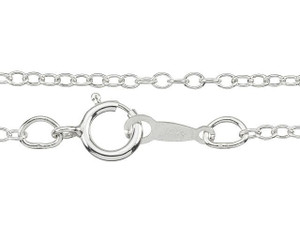 Sterling Silver 16-Inch 1318 Cable Chain Necklace Sterling Silver 16-Inch 1318 Cable Chain Necklace