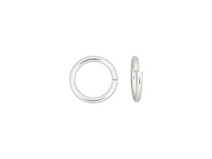 Sterling Silver 19 Gauge 4mm Precision Cut Open Jump Ring Sterling Silver 19 Gauge 4mm Precision Cut Open Jump Ring