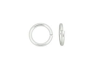 Sterling Silver 19 Gauge 5mm Precision Cut Open Jump Ring Sterling Silver 19 Gauge 5mm Precision Cut Open Jump Ring