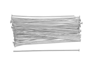 Artbeads Sterling Silver 2 1/2-Inch Head Pin, 20 Gauge Pro Pack (100 Pcs)