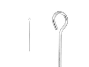 Sterling Silver 24 Gauge 1.5-Inch Eye Pin Sterling Silver 24 Gauge 1.5-Inch Eye Pin