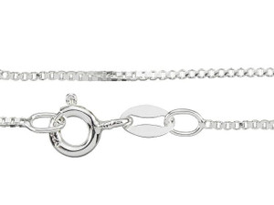 Sterling Silver 24-Inch 0.85mm Box Chain Necklace Sterling Silver 24-Inch 0.85mm Box Chain Necklace