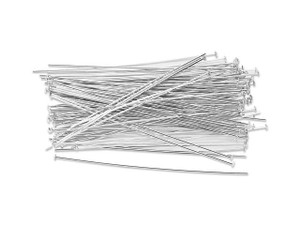 Artbeads Sterling Silver 2-Inch Head Pin, 24 Gauge Pro Pack (100 Pcs) Artbeads Sterling Silver 2-Inch Head Pin, 24 Gauge Pro Pack (100 Pcs)