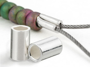 Sterling Silver 3 x 2mm Crimp Tube Sterling Silver 3 x 2mm Crimp Tube