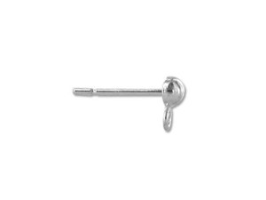 Sterling Silver 3mm Half Ball Post Earring (1 Pair) Sterling Silver 3mm Half Ball Post Earring (1 Pair)