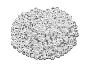 .925 Sterling Silver Saucer Seamless Bead Spacer (3.5mm) 4mm 5mm 6mm /  Findings/Bright Stardust