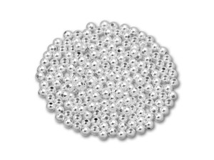 8 PCS 12MM SEAMLESS BALL BEAD STERLING SILVER PLATED JEWELRY SPACER SMOOTH  BEADS