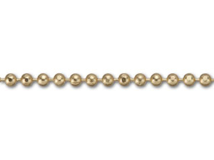 1mm Satin Hamilton-Gold Brass Diamond Cut Ball Chain by the Foot 1mm Satin Hamilton-Gold Brass Diamond Cut Ball Chain by the Foot