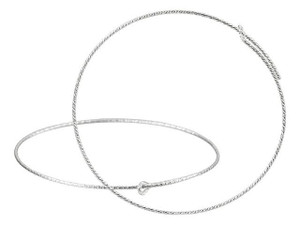 Sterling Silver 45mm Sparkle Wire Beading Hoop (1 Pair) Sterling Silver 45mm Sparkle Wire Beading Hoop (1 Pair)