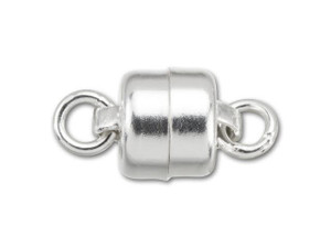 Sterling Silver 5mm Magnetic Clasp with Ring Sterling Silver 5mm Magnetic Clasp with Ring