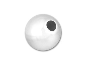 Sterling Silver 7mm Seamless Round Small Hole Bead Sterling Silver 7mm Seamless Round Small Hole Bead
