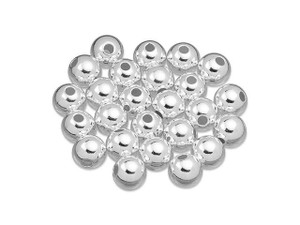 925 Sterling Silver Spacer Beads 36pcs Round Smooth Beads 3mm 4mm 6mm Small  Bracelet Beads Long-Lasting Seamless Beads for Jewelry Bracelet Necklace  Earring Hole 0.9-1.6mm 