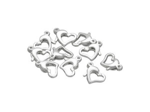 Artbeads Sterling Silver 9.5x8mm Heart Trigger Clasp Pro Pack (10 Pcs) Artbeads Sterling Silver 9.5x8mm Heart Trigger Clasp Pro Pack (10 Pcs)