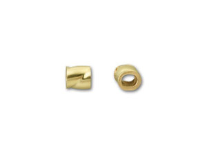 2 x 2mm Gold-Filled Twisted Crimp Tube Bead 2 x 2mm Gold-Filled Twisted Crimp Tube Bead