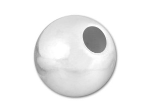 Sterling Silver 9mm Seamless Round Large Hole Bead Sterling Silver 9mm Seamless Round Large Hole Bead