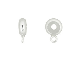 Sterling Silver Bead Stopper Bail with 2.5mm Hole Sterling Silver Bead Stopper Bail with 2.5mm Hole