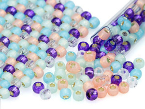 Artbeads Carnival Candy Designer Blend, 6/0 TOHO Round Seed Beads Artbeads Carnival Candy Designer Blend, 6/0 TOHO Round Seed Beads
