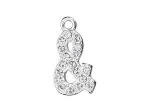 Sterling Silver Charm with Ring - Ampersand (12.5mm) Sterling Silver Charm with Ring - Ampersand (12.5mm)