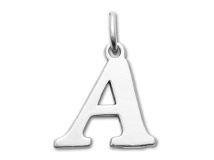 Sterling Silver Charms - Letter A Sterling Silver Charms - Letter A